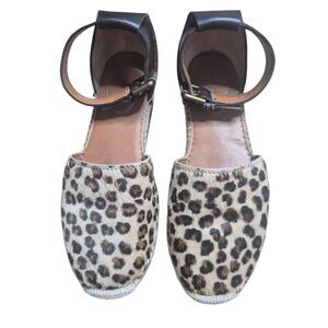 See By Chloe Leopard Print Espadrille Sandal Quiet Luxury Size EU 38 US 8